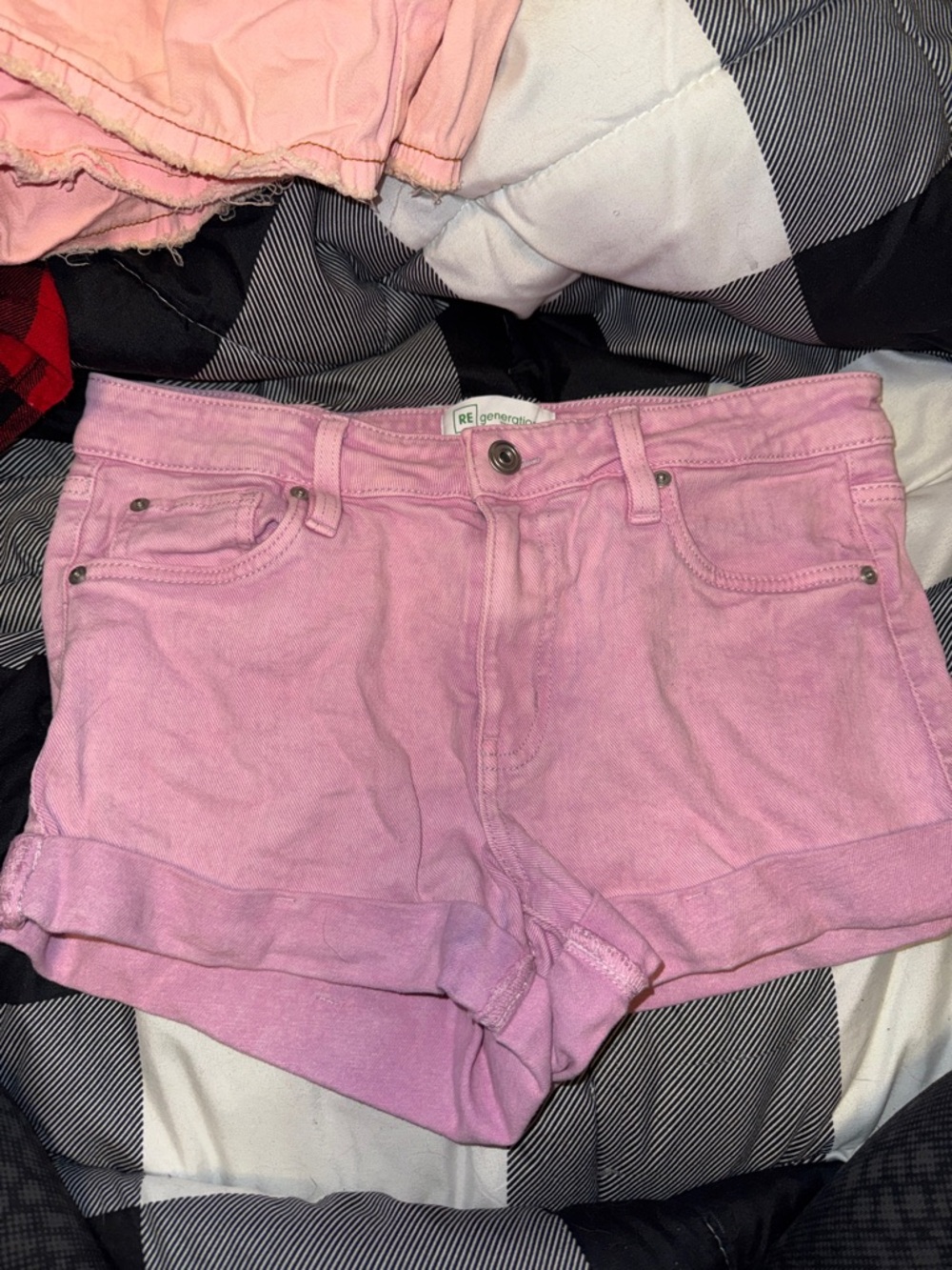 Celebrity Pink Pink Denim Cuffed Shorts